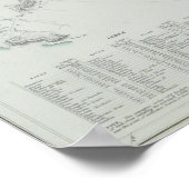 Kaart van de Noordpool Poster (Hoek)