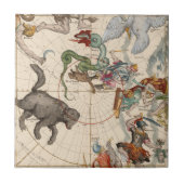  kaart van de Noordpool Tegeltje (Voorkant)