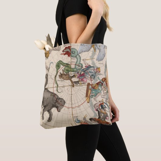 kaart van de Noordpool Tote Bag (Dichtbij)