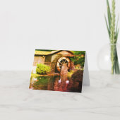 Kaart van de noot van de waterwiel van de passiebl (Voorkant)