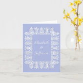 Kaart van de Nota van Blue1 van Wedgewood de (Gele Bloem)