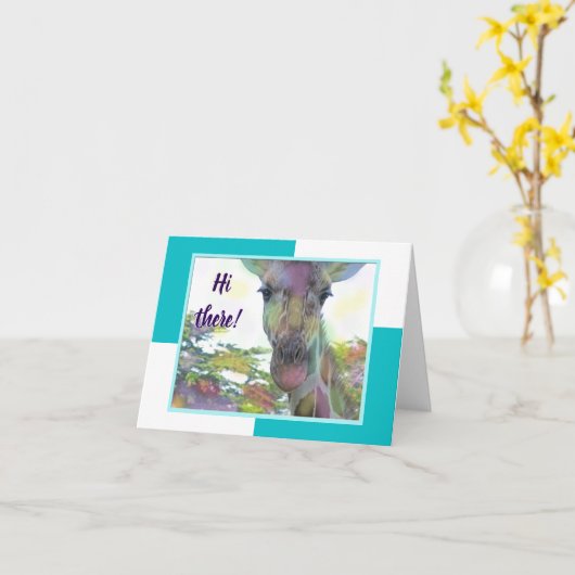 Kaart van de Nota van de Dierentuin van de Giraffe (Gele Bloem)