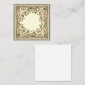   Kaart van de Nota van de Floral Blank binnen Notitiekaartje (Voorkant / Achterkant)