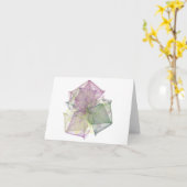 Kaart van de Nota van de origami de LEGE (Gele Bloem)