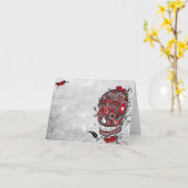 Kaart van de Nota van de Schedel van de suiker de (Gele Bloem)