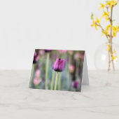 Kaart van de Nota van de Tulp van Tres de Elegante (Gele Bloem)