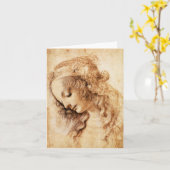 Kaart van de Nota van de Vrouw van da Vinci de (Gele Bloem)