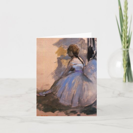 Kaart van de Nota van Edgar Degas "de Danser (Voorkant)