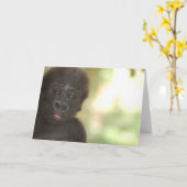 Kaart van de Nota van het Baby van de gorilla de (Gele Bloem)