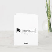 Kaart van de Nota van het Design van Leliza de (Achterkant)