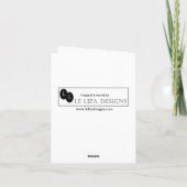 Kaart van de Nota van het Design van Leliza de (Achterkant)