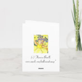 Kaart van de Nota van het Katje van de gele narcis (Achterkant)