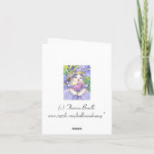 Kaart van de Nota van het Katje van de iris de (Achterkant)