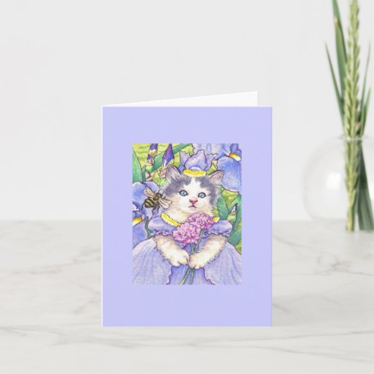 Kaart van de Nota van het Katje van de iris de (Voorkant)