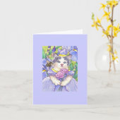 Kaart van de Nota van het Katje van de iris de (Gele Bloem)