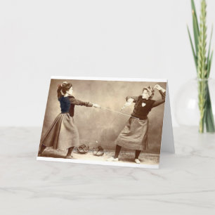Kaart van de Nota van vintage Vrouwen de