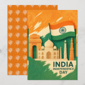 Kaart van de Onafhankelijkheidsdag (Voorkant / Achterkant)