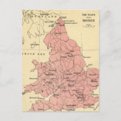 Kaart van de Oorlog van de Rozen (Voorkant)