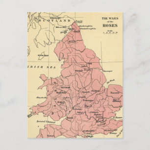Kaart van de Oorlog van de Rozen