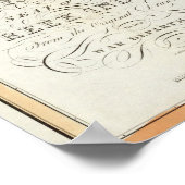 Kaart van de Oorlogsstoel onder de Kreek-Indiërs Poster (Hoek)