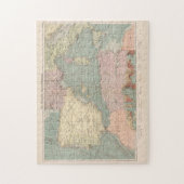  kaart van de oostelijke mediterrane havens legpuzzel (Verticaal)