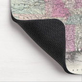  kaart van de oostelijke Verenigde Staten (1862) Muismat (Hoek)