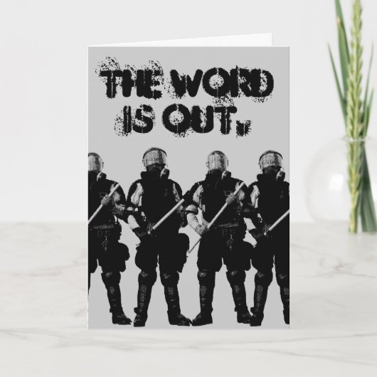 Kaart van de  oproerpolitie (Voorkant)