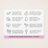 Kaart van de opvulinstructies voor opvulmiddel (Achterkant)