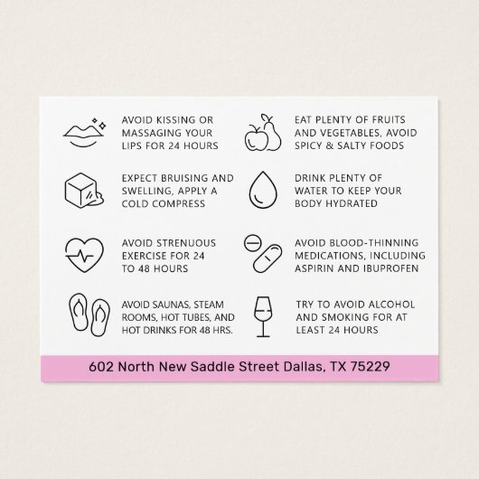 Kaart van de opvulinstructies voor opvulmiddel (Achterkant)