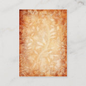 Kaart van de Oranje en ivoren Floral Reception Enc (Achterkant)