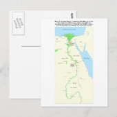 Kaart van de oude Egyptische Dynastische Periode (Voorkant / Achterkant)