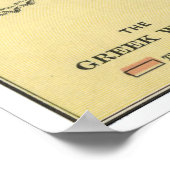 Kaart van de oude Griekse wereld (1899) Poster (Hoek)