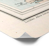 Kaart van de oude Kanaaleilanden (1904) Guernsey e Poster (Hoek)