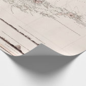 kaart van de oude Maagdeneilanden (1821)  Cadeaupapier (Hoek)