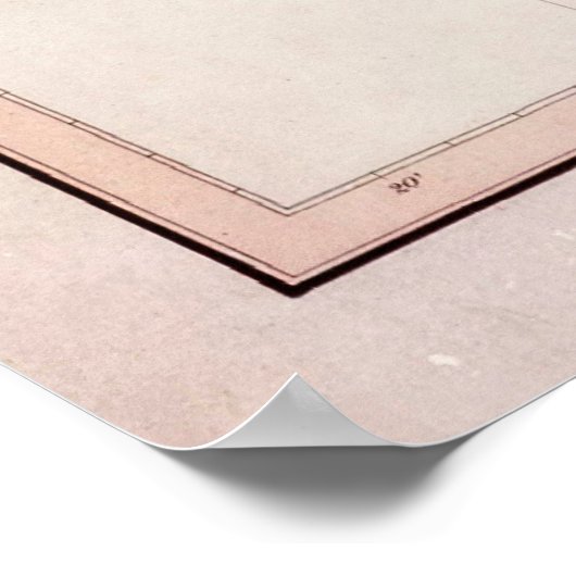 kaart van de oude Maagdeneilanden (1821) Poster (Hoek)