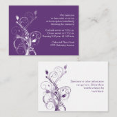 Kaart van de Paarse en Witte Floral Enclosure (Voorkant / Achterkant)