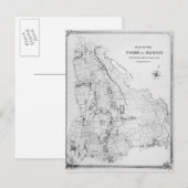 Kaart van de parochie van Hackney (Voorkant / Achterkant)