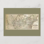 Kaart van de Pennsylvania Railroad (1871) (Voorkant)