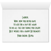 Kaart van de Pensioenuitkering van Camper (Binenzijde Horizontaal (Onderkant))