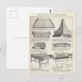 kaart van de Piano en het is Voorlopers (Voorkant / Achterkant)