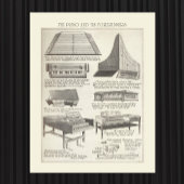  kaart van de Piano Poster