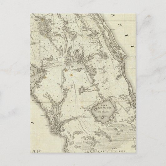 Kaart van de plaats van oorlog in Florida (Voorkant)