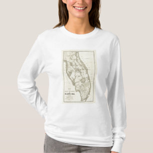 Kaart van de plaats van oorlog in Florida T-shirt