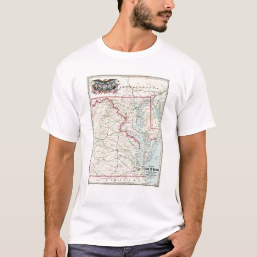 Kaart van de plaats van oorlog t-shirt (Voorkant)