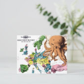  kaart van de politieke Cartoon van Europa (1877) (Staand voorkant)