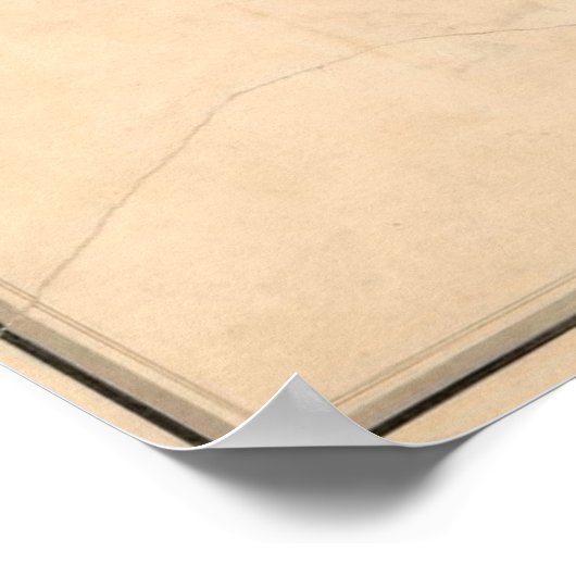  kaart van de Potomac (1838) Poster (Hoek)