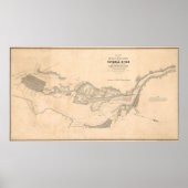  kaart van de Potomac (1838) Poster (Voorkant)