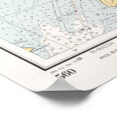  kaart van de Potomac (1968) Poster (Hoek)