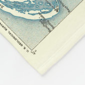 Kaart van de Provincetown Cape Cod Massachusetts Fleece Deken (Hoek)