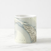 Kaart van de Provincetown Cape Cod Massachusetts Koffiemok (Center)